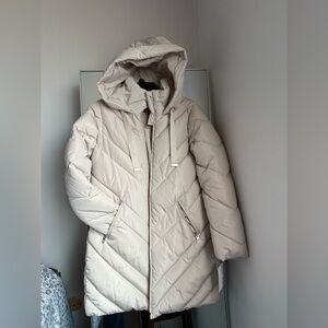 Nine West Chevron Quilted Puffer Jacket